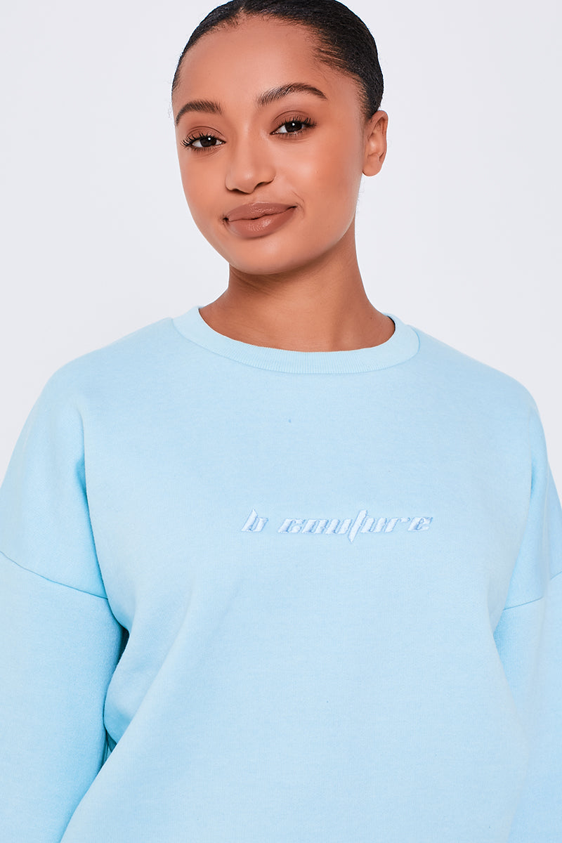 Kenton Crew Jumper & Leggings Set - Clear Water Blue