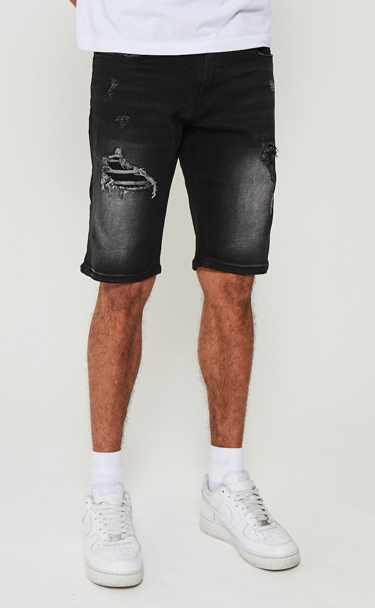 Woodstock Denim Shorts - Black