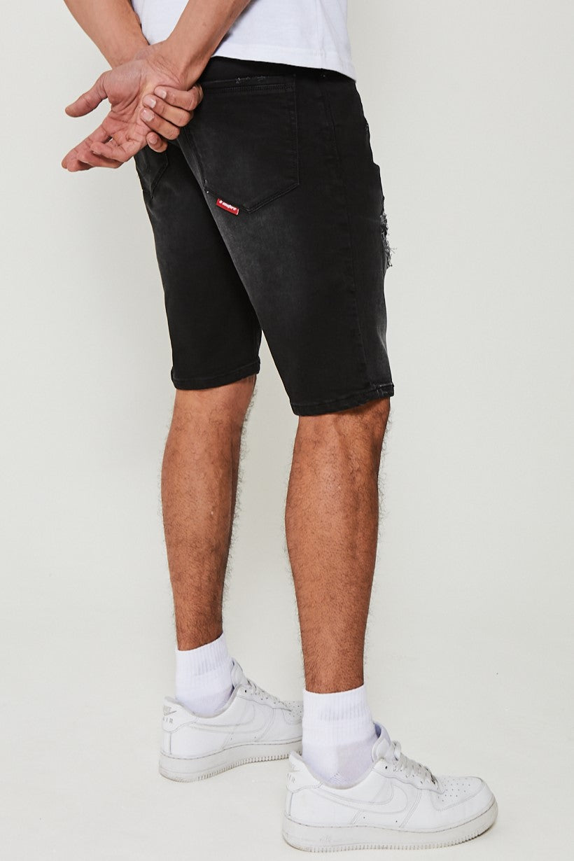 Woodstock Denim Shorts - Black