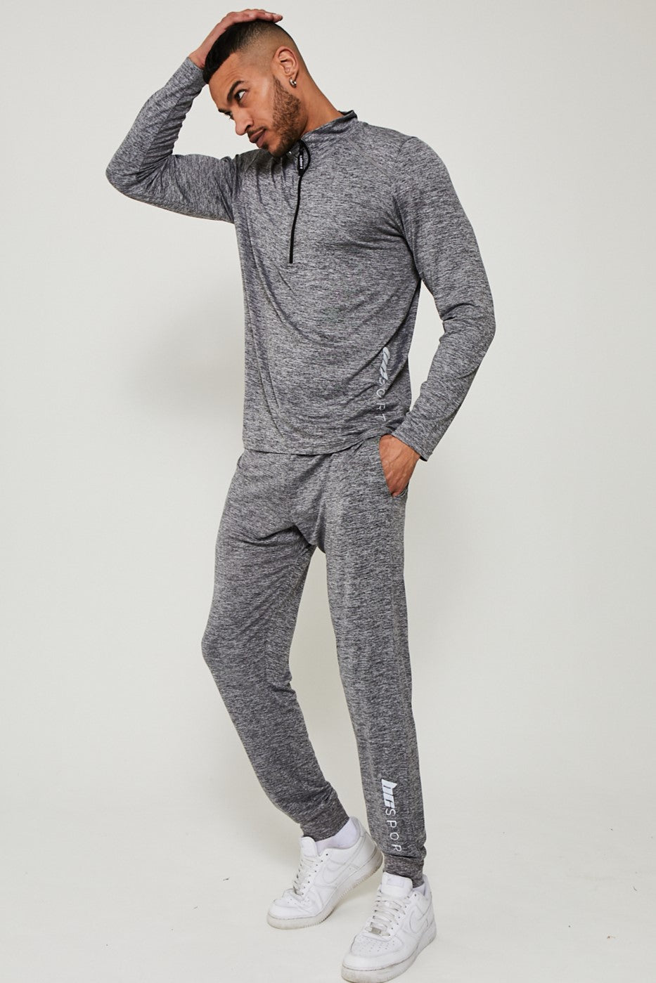 Hazel Grove Mens Activewear Tracksuit - Grey