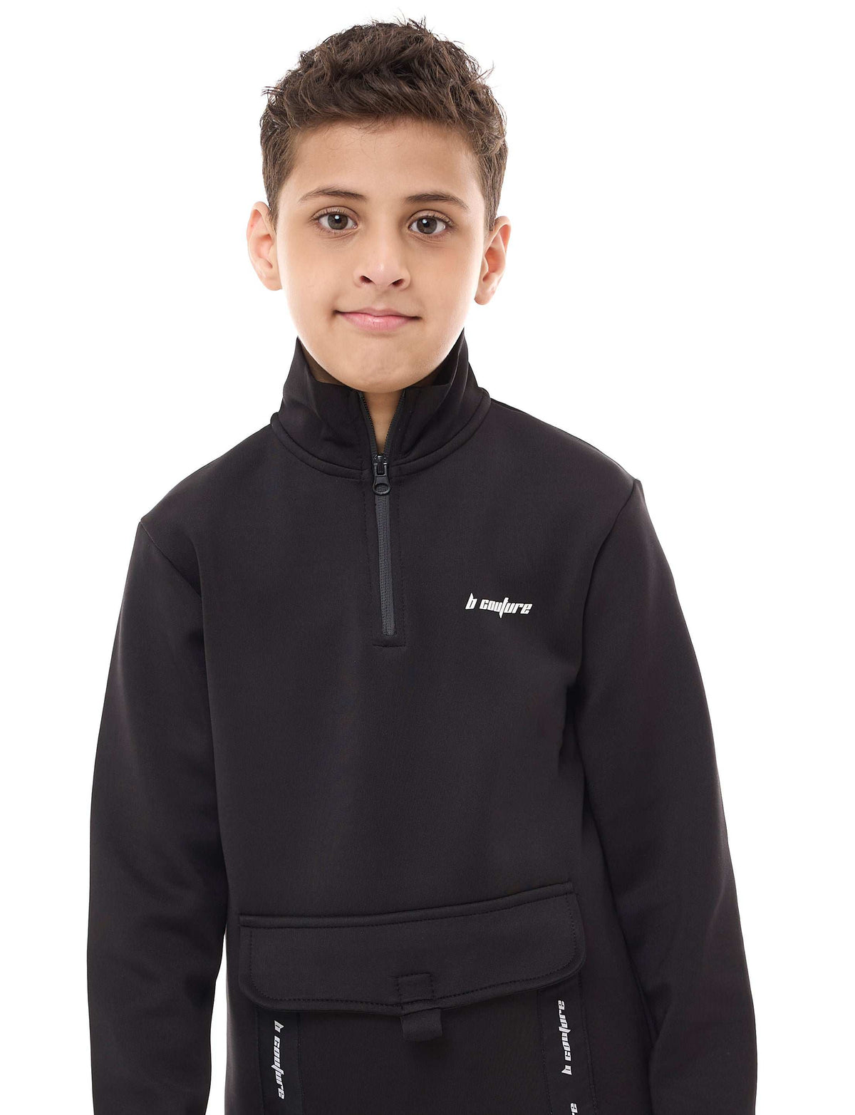 Sun Court Kids Tracksuit - Black