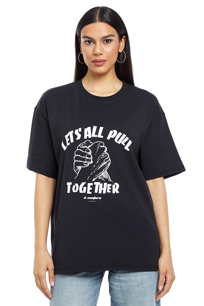 Graphic Oversized T-Shirt - Black – BCouture London Middle East