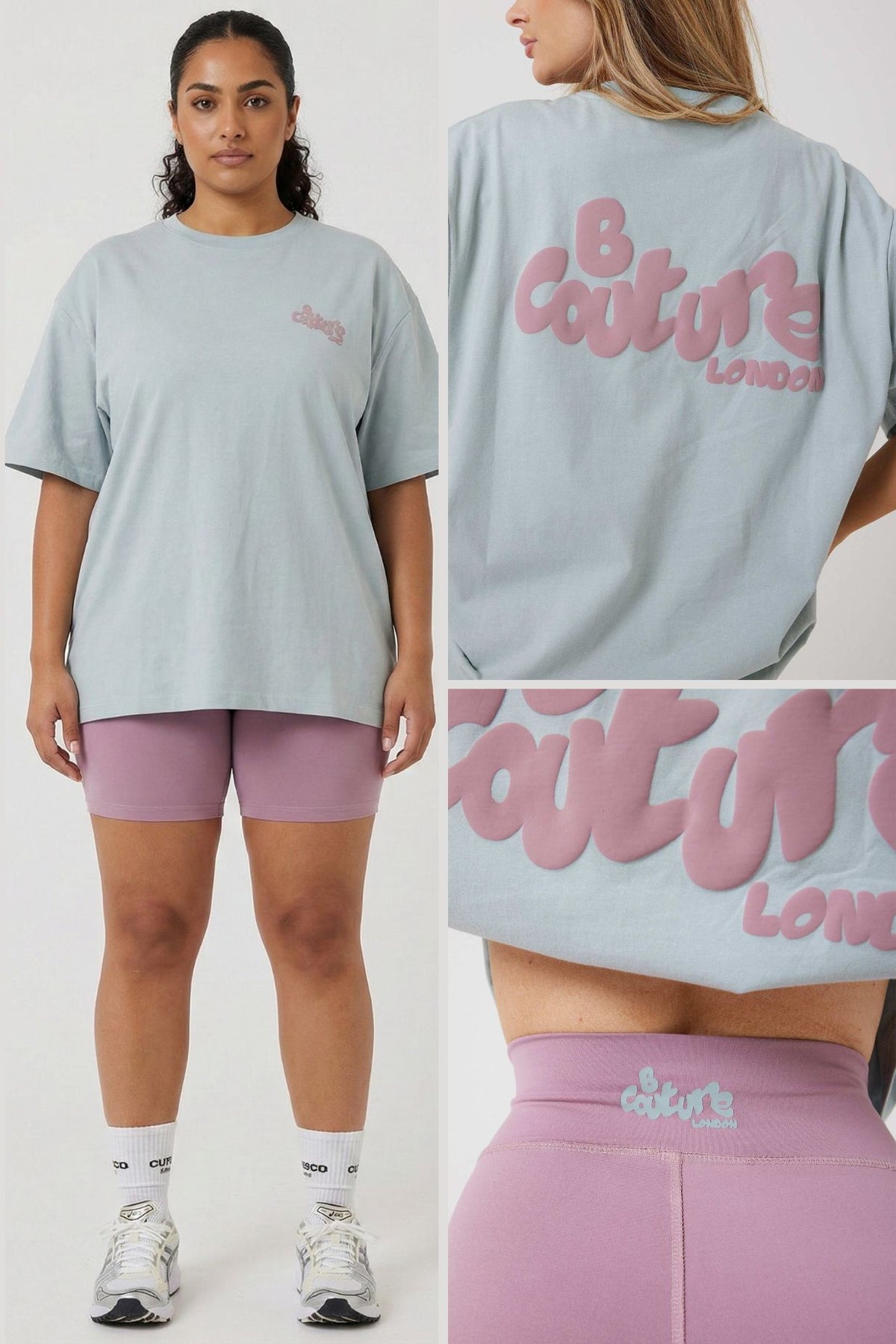 Lilford T-Shirt & Short Set - Green / Pink