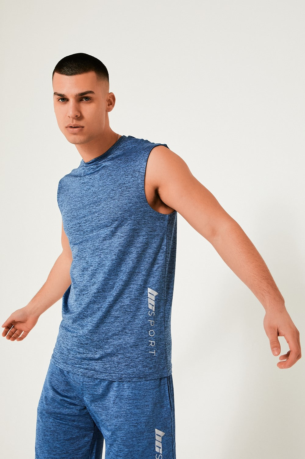 Gym Vest 3-Pack - Black/Navy/Grey