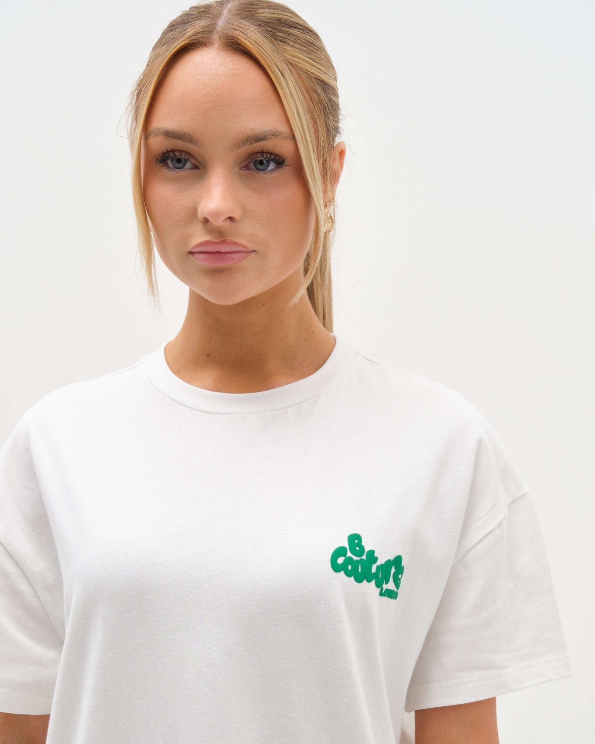 Windsor T-Shirt & Leggings Set - Cream / Green