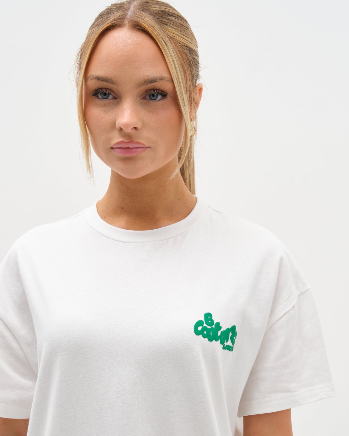 Windsor T-Shirt & Leggings Set - Cream / Green
