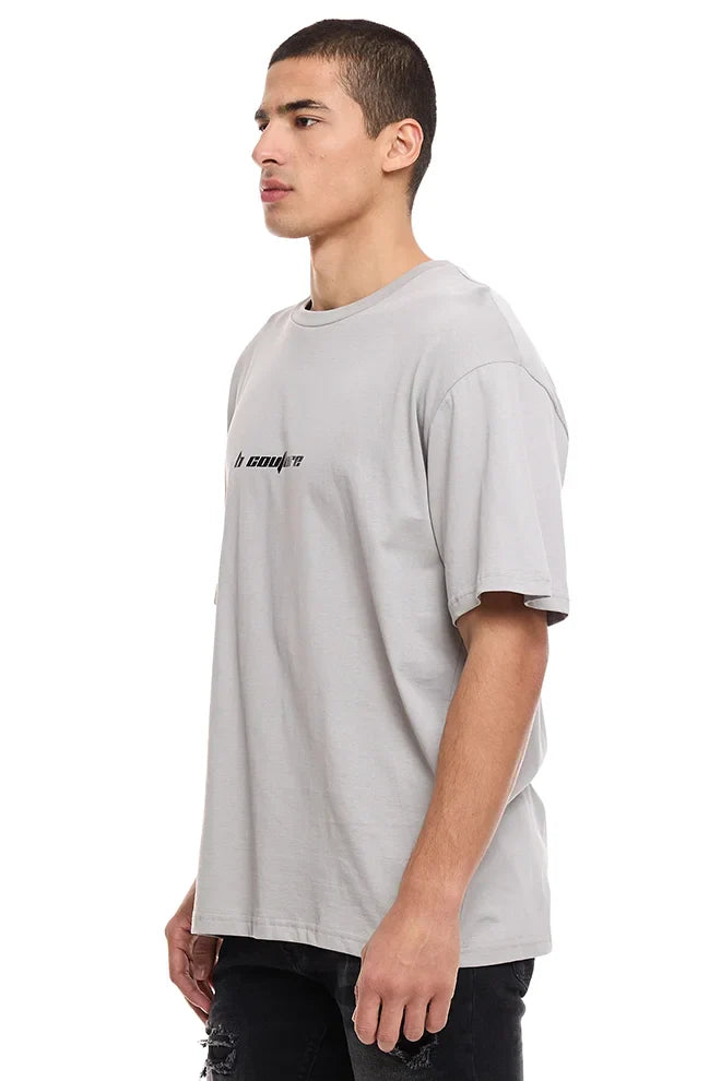 Bartley Oversized Cotton T-Shirt - Grey