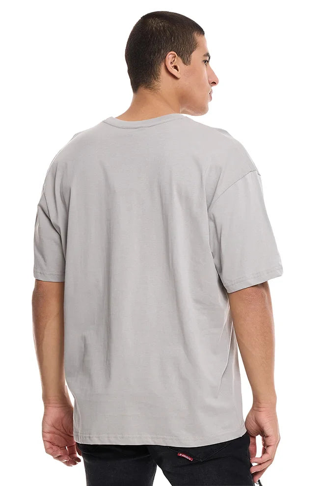 Bartley Oversized Cotton T-Shirt - Grey