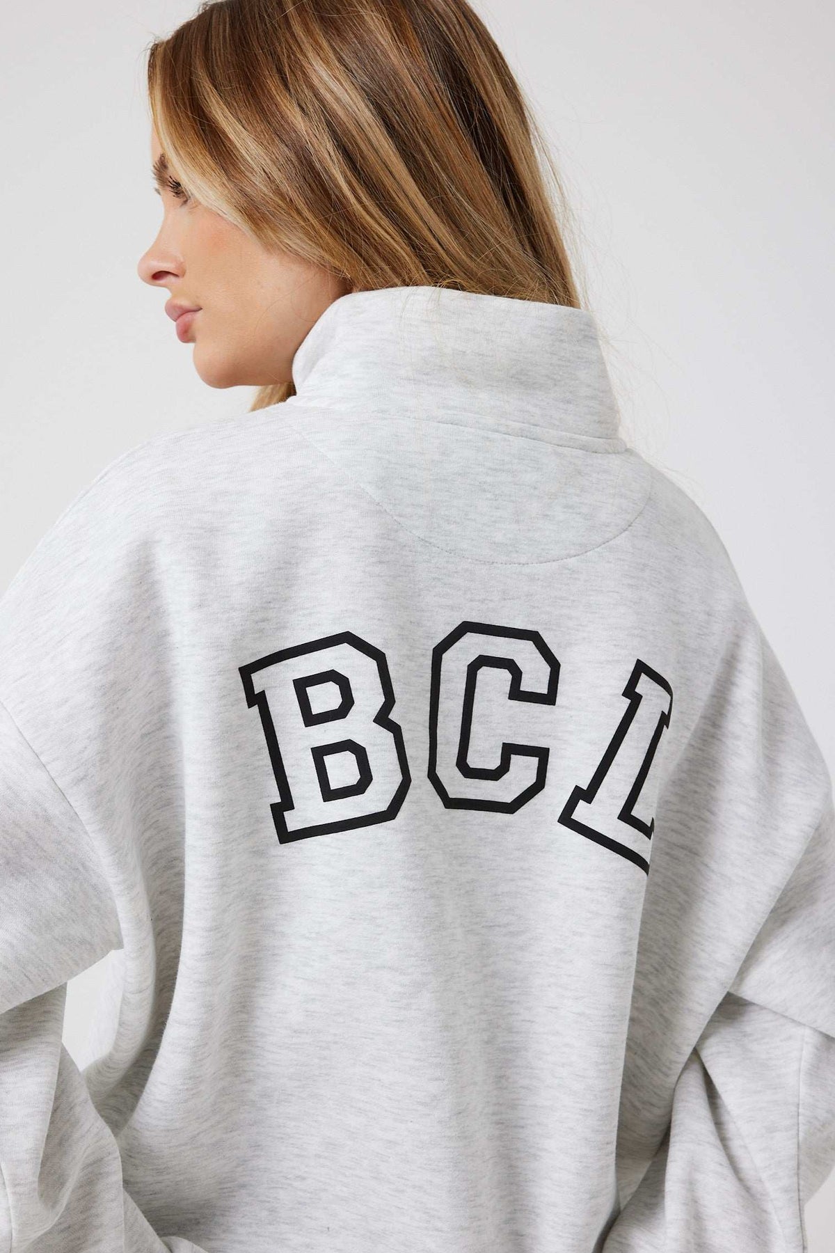 Collingwood Half-Zip Sweatshirt & Leggings Set - Ash Grey / Black