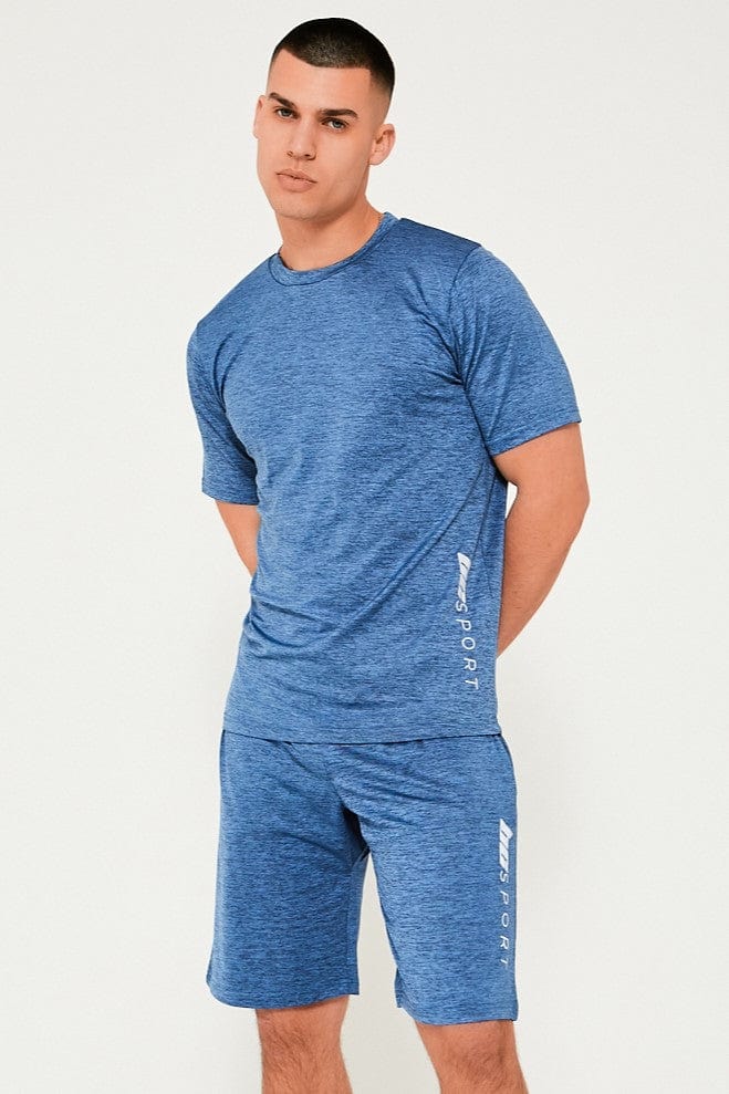 Gym T-Shirt & Shorts Set - Blue