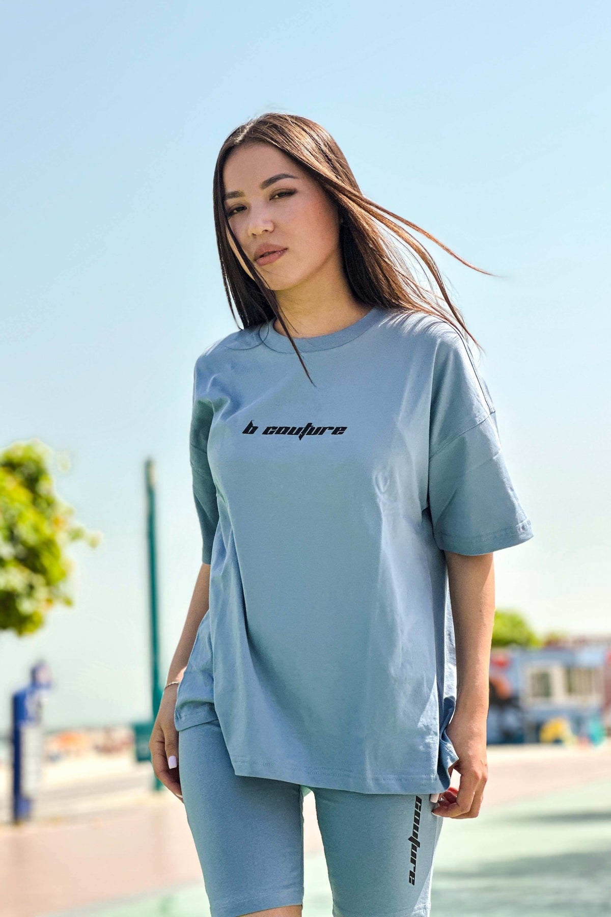 Ruislip Womens T-Shirt & Short Set - Blue