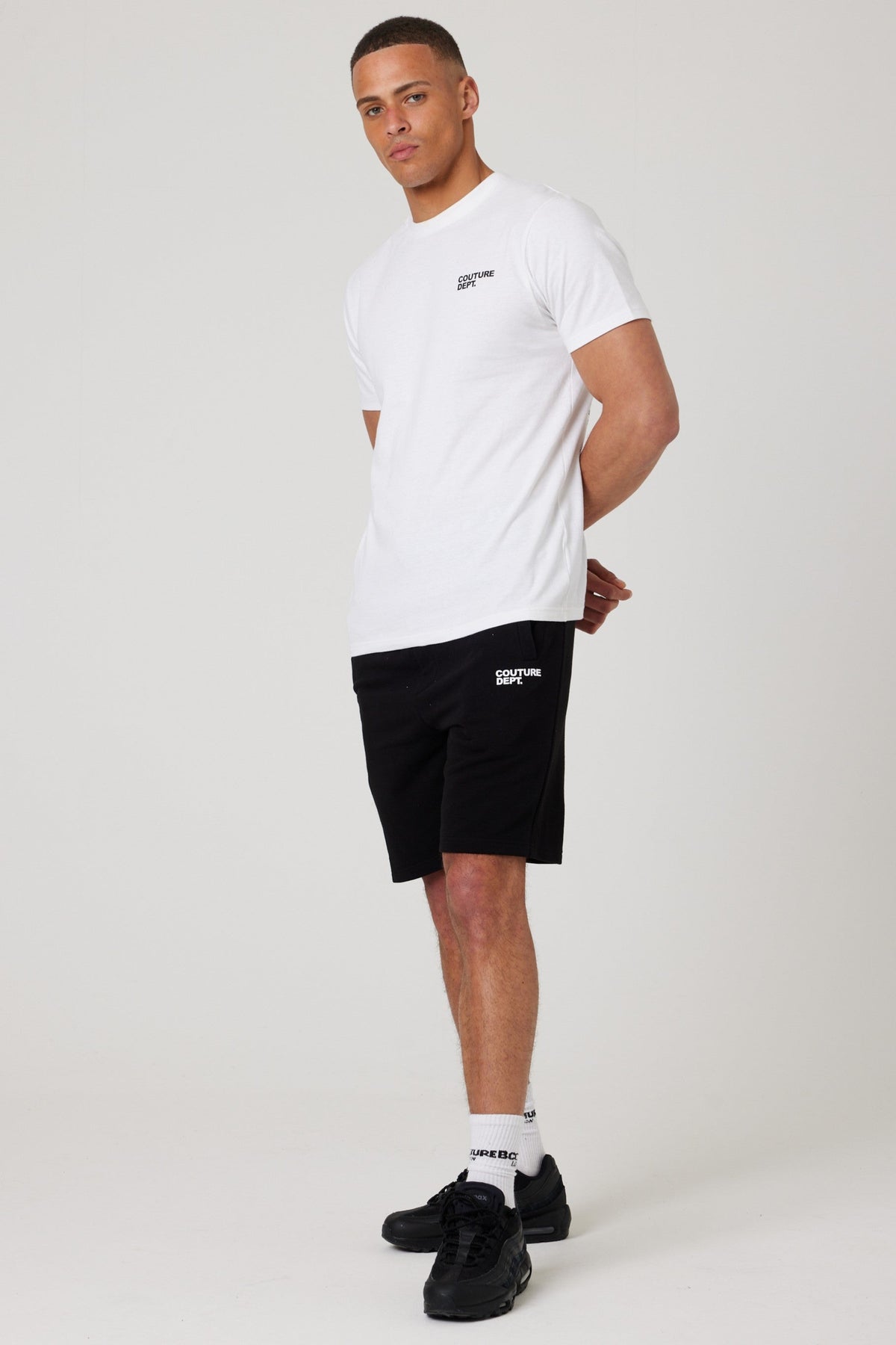 Osborne Hoodie, T-Shirt & Short Set - Black / White
