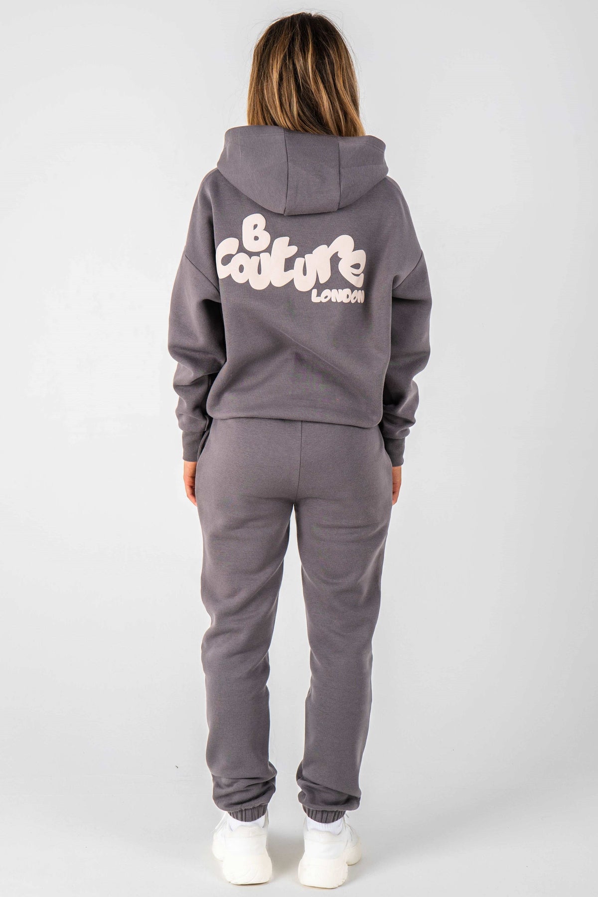 Erindale Oversized Fleece Tracksuit - Charcoal