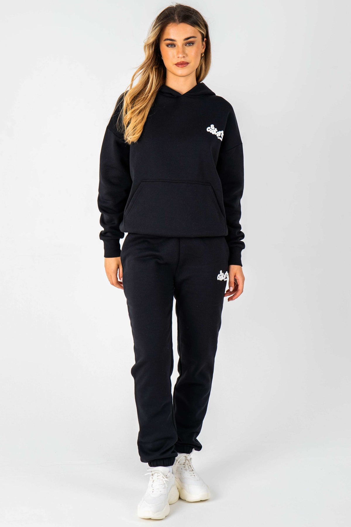 Erindale Oversized Fleece Tracksuit - Black