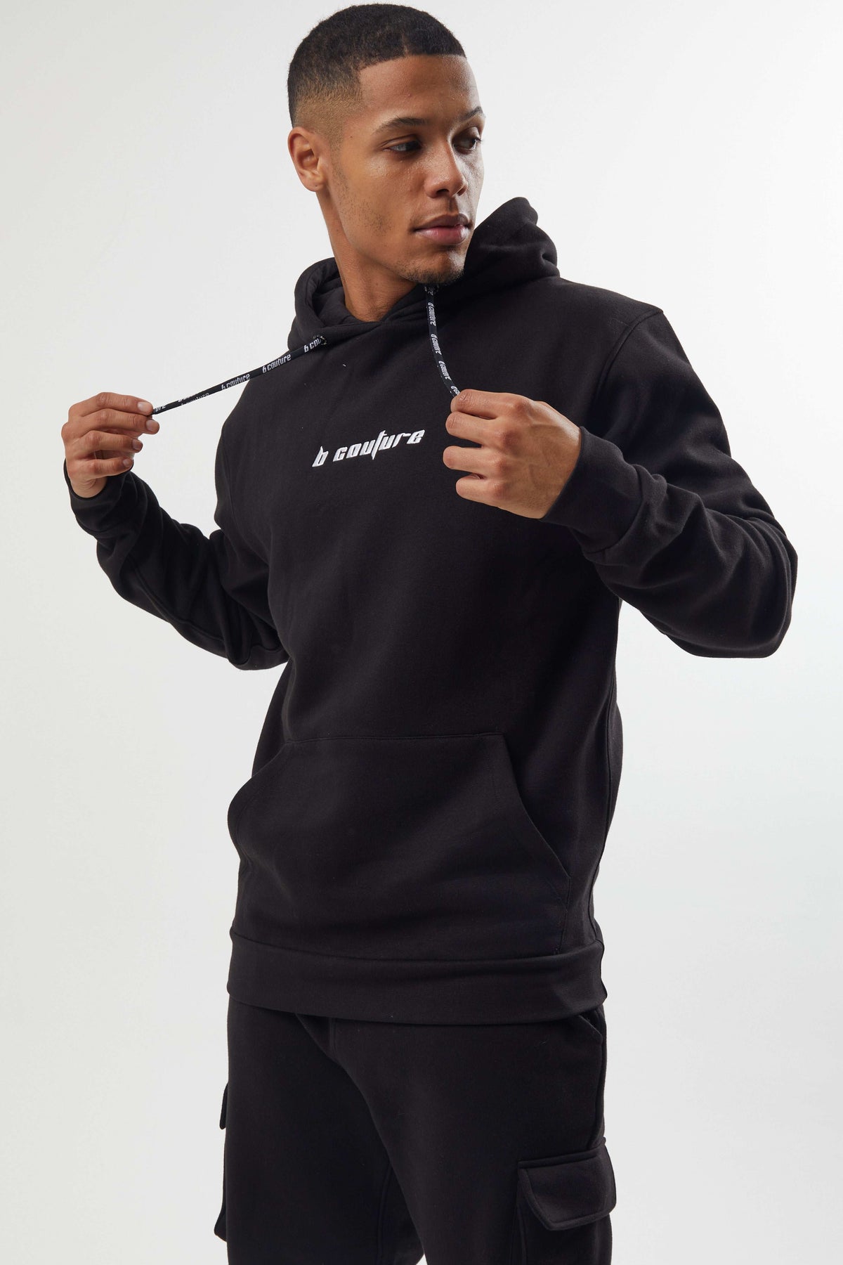 Field Place Men's 2-Piece Tracksuit Set - Black