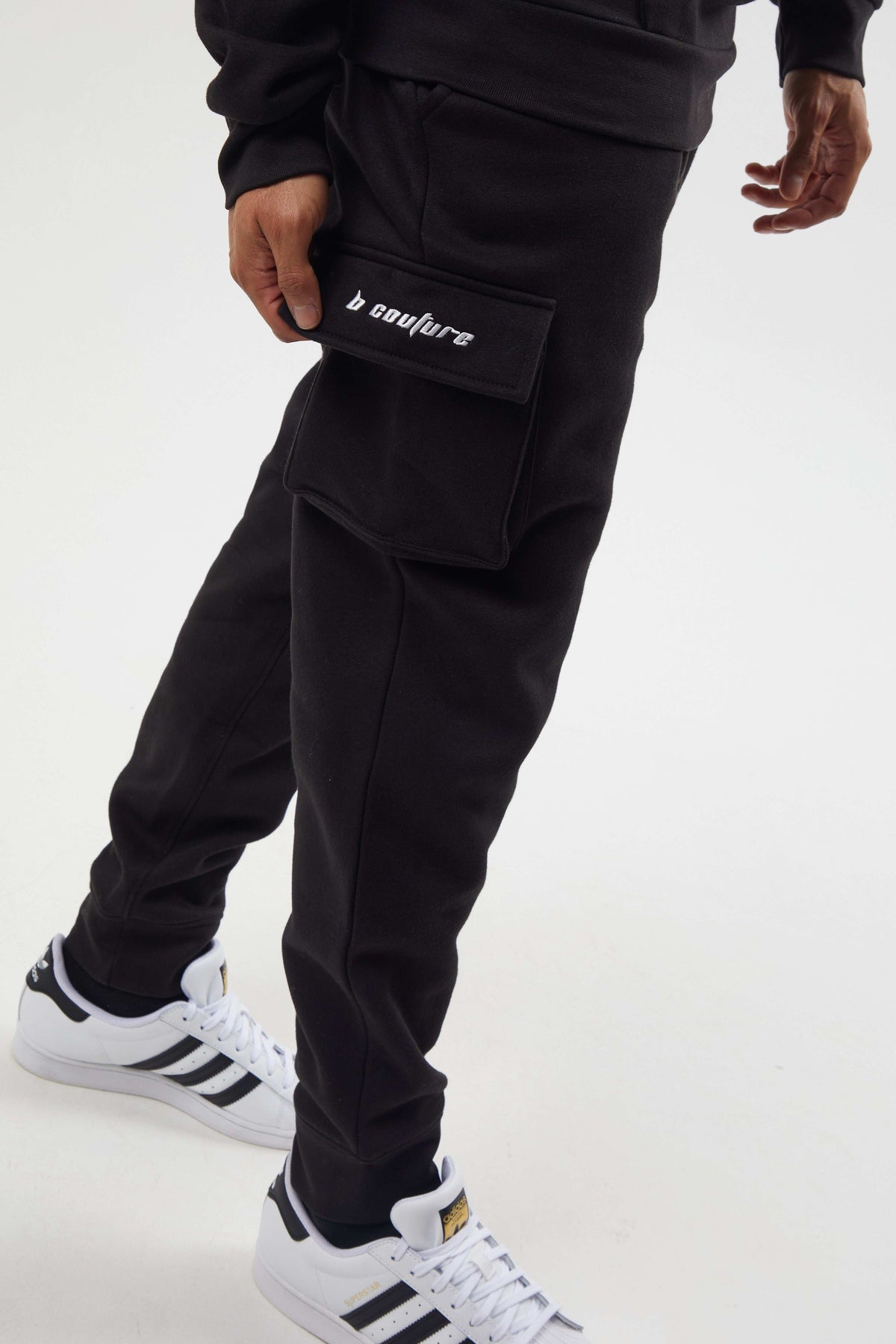 Field Place Men's 2-Piece Tracksuit Set - Black