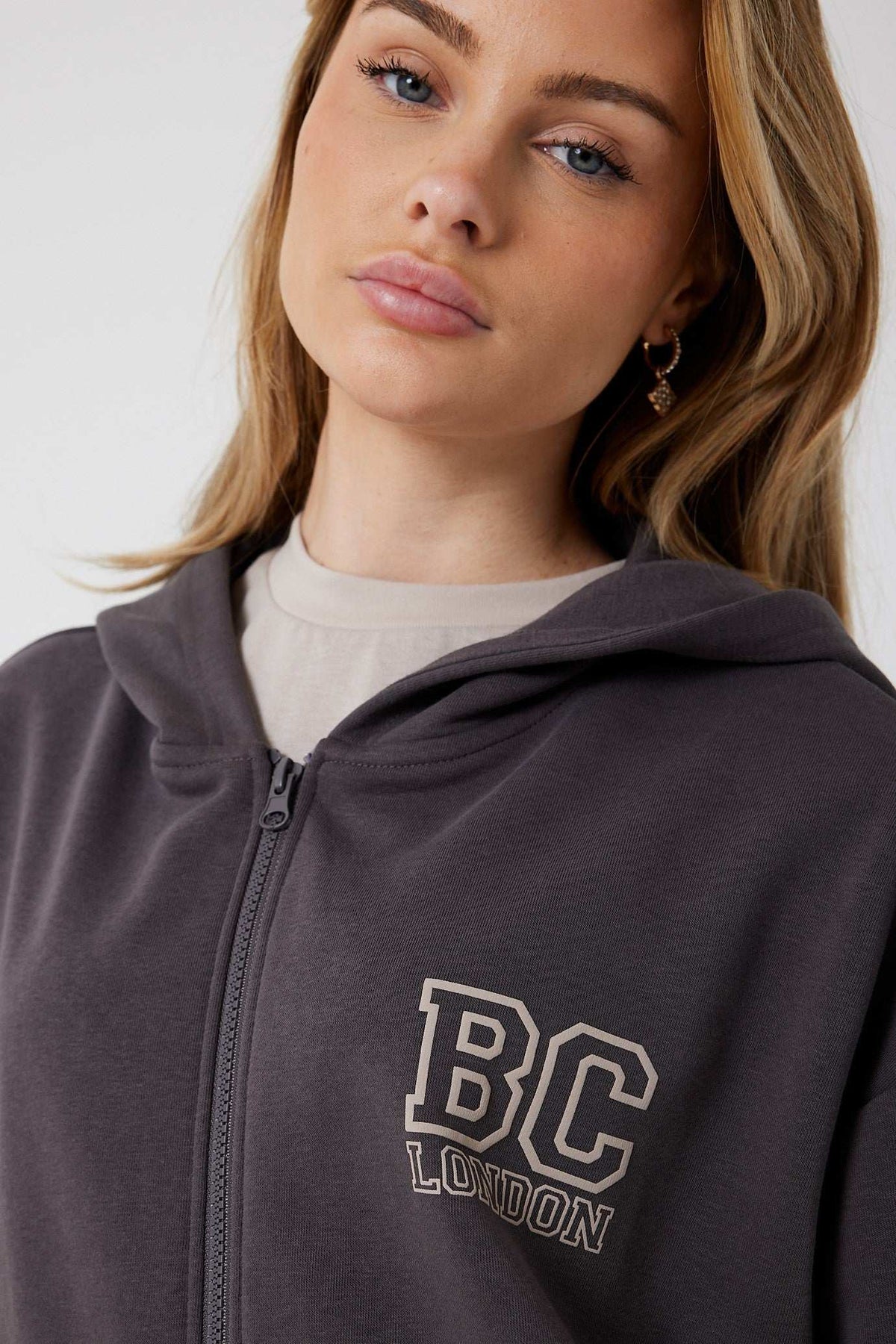 Ralph Street Wide  Leg Tracksuit - Grey / Mocha